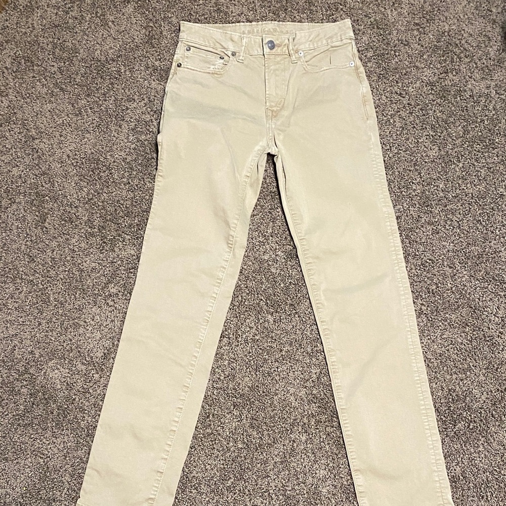 American Eagle Outfitters Khaki Flex Pants